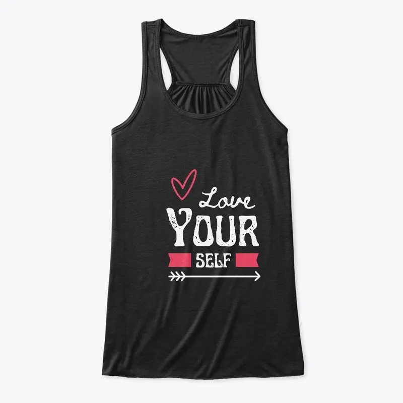 Self-love women's black top 