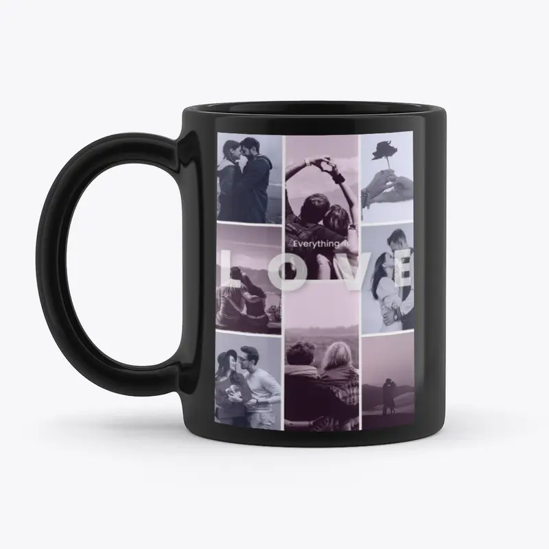 BEAUTIFUL BLACK MUG FOR YOUR LOVE