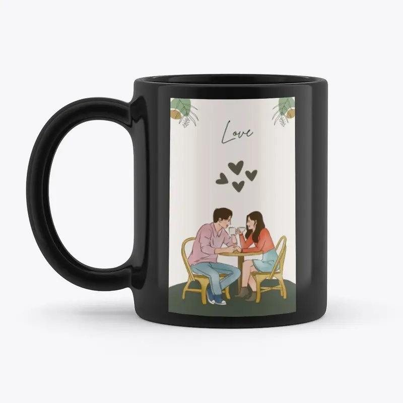 Lovely black mug 