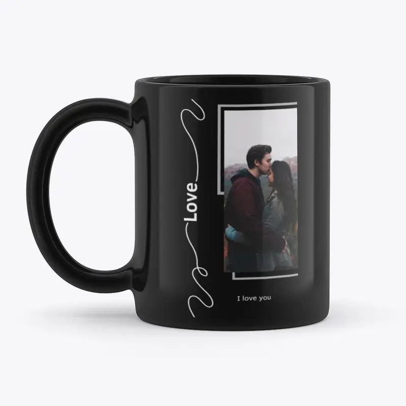 BLACK MUG FOR LOVE